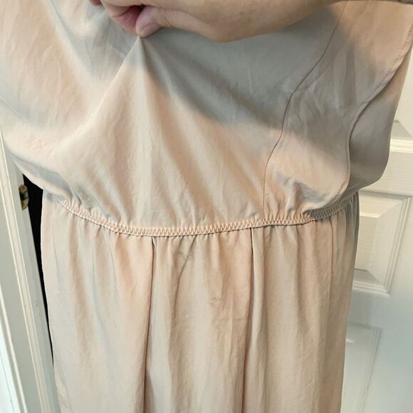 GAP Ruffle on Side Sleeveless Elastic Stretch Waist Lightweight Unlined Dress - Picture 10 of 13